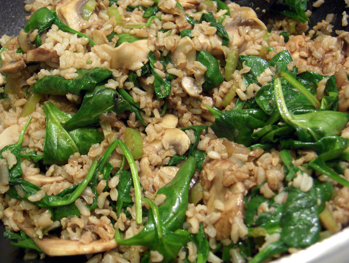 Spinach Fried Rice